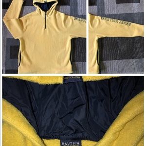 Yellow Nautica Jeans Vintage Sweater Quarter Zip